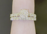 
              10K YELLOW GOLD 1.75 CARAT WOMENS REAL DIAMOND ENGAGEMENT RING WEDDING BAND SET
            