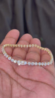 
              14K YELLOW GOLD 8.22 CARAT LAB GROWN DIAMONDS 7 INCHES 3.5 MM BRACELET
            