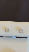 
              10K YELLOW GOLD .52 CARAT CERTIFIED LAB GROWN DIAMONDS 4 MM SOLITAIRE STUDS EARRINGS
            