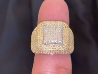 
              10K SOLID YELLOW GOLD 2.25 CARAT REAL DIAMOND ENGAGEMENT RING WEDDING PINKY BAND
            