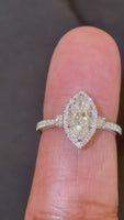 
              14K WHITE GOLD 1.63 CARAT CERTIFIED LAB GROWN DIAMONDS ENGAGEMENT WEDDING RING
            