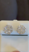
              2.23 CARAT CERTIFIED LAB GROWN DIAMONDS 10 MM STERLING SILVER RHODIUM PLATED STUDS EARRINGS
            