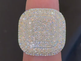 4 CARAT CERTIFIED LAB GROWN DIAMONDS STERLING SILVER RING