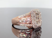 
              10K ROSE GOLD 2.25 CARAT REAL DIAMOND ENGAGEMENT RING WEDDING RING BRIDAL
            