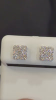 
              .87 CARAT CERTIFIED LAB GROWN DIAMONDS 7 MM STERLING SILVER RHODIUM PLATED STUDS EARRING
            