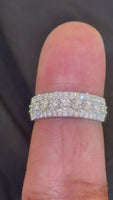 
              10K WHITE GOLD .50 CARAT LAB GROWN DIAMONDS ENGAGEMENT WEDDING RING BAND
            