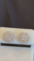 
              1.13 CARAT CERTIFED LAB GROWN DIAMONDS STERLING SILVER 10 MM STUDS EARRINGS
            
