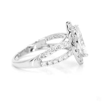 
              10K WHITE GOLD 2.28 CARAT CERTIFIED LAB GROWN DIAMONDS MARQUISE RING
            