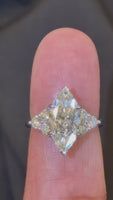 
              14K WHITE GOLD 4.67 CARAT CERTIFIED LAB GROWN DIAMONDS ENGAGEMENT WEDDING RING
            