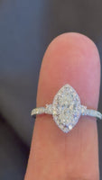 
              14K WHITE GOLD 1.63 CARAT CERTIFIED LAB GROWN DIAMONDS ENGAGEMENT WEDDING RING
            