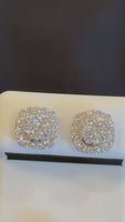 
              .92 CARAT CERTIFIED LAB GROWN DIAMONDS 10 MM STERLING SILVER RHODIUM PLATED STUDS EARRINGS
            