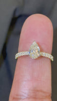 
              14K YELLOW GOLD 1.26 CARAT CERTIFIED LAB GROWN DIAMONDS ENGAGEMENT WEDDING RING
            