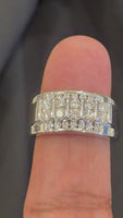 
              1.03 CARAT CERTIFIED LAB GROWN DIAMONDS STERLING SILVER RHODIUM PLATED RING
            