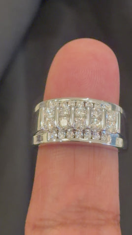 1.03 CARAT CERTIFIED LAB GROWN DIAMONDS STERLING SILVER RHODIUM PLATED RING