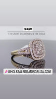 
              10K YELLOW GOLD 1.10 CARAT WOMENS REAL DIAMOND BRIDAL WEDDING ENGAGEMENT RING
            