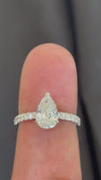 
              14K WHITE GOLD 1.91 CARAT CERTIFIED LAB GROWN DIAMONDS ENGAGEMENT WEDDING RING
            