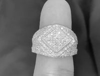 
              10K SOLID WHITE GOLD 3.25 CARAT REAL DIAMOND ENGAGEMENT RING WEDDING PINKY BAND
            