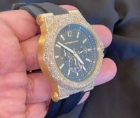 
              6.75 CARAT REAL DIAMOND MICHAEL KORS STAINLESS STEEL 48 MM WATCH
            