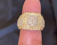 
              10K SOLID YELLOW GOLD 2.75 CARAT REAL DIAMOND ENGAGEMENT RING WEDDING PINKY BAND
            