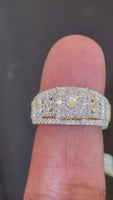 
              1.75 CARAT LAB GROWN DIAMONDS STERLING SILVER GOLD PLATED ENGAGEMENT WEDDING RING
            