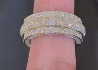 
              10K YELLOW GOLD 3.50 CARAT MENS REAL DIAMOND ENGAGEMENT WEDDING PINKY RING BAND
            