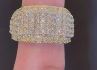 
              10K SOLID YELLOW GOLD 4.50 CARAT REAL DIAMOND ENGAGEMENT RING WEDDING PINKY BAND
            