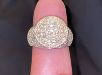 
              10K SOLID YELLOW GOLD 3.25 CARAT REAL DIAMOND ENGAGEMENT RING WEDDING PINKY BAND
            