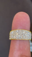 
              2.50 CARAT LAB GROWN DIAMONDS STERLING SILVER GOLD PLATED ENGAGEMENT WEDDING RING
            