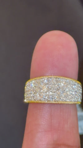 2.50 CARAT LAB GROWN DIAMONDS STERLING SILVER GOLD PLATED ENGAGEMENT WEDDING RING