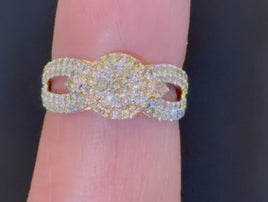 10K YELLOW GOLD 1.15 CARAT REAL DIAMOND ENGAGEMENT RING WEDDING RING BRIDAL