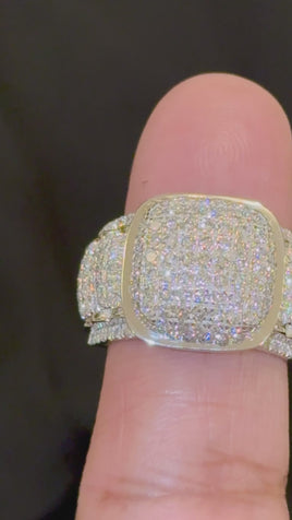 2.56 CARAT EGL CERTIFIED LAB GROWN DIAMONDS STERLING SILVER RING