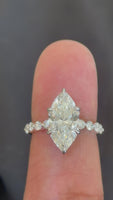
              14K WHITE GOLD 4.52 CARAT CERTIFIED LAB GROWN DIAMONDS ENGAGEMENT WEDDING RING
            