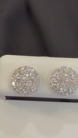 
              1.31 CARAT CERTIFIED LAB GROWN DIAMONDS 10 MM STERLING SILVER RHODIUM PLATED STUDS EARRING
            