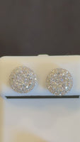 
              1.08 CARAT CERTIFIED LAB GROWN DIAMONDS 10 MM STERLING SILVER RHODIUM PLATED STUDS EARRINGS
            
