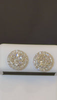 
              1.03 CARAT CERTIFIED LAB GROWN DIAMONDS 10 MM STERLING SILVER RHODIUM PLATED STUDS EARRINGS
            