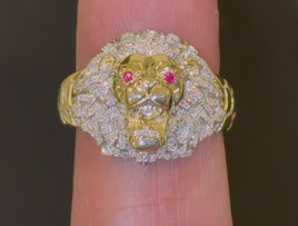 10K YELLOW GOLD .25 CARAT MEN DIAMOND WEDDING BAND BRIDAL ENGAGEMENT RING PINKY