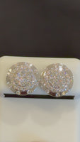 
              1.23 CARAT CERTIFED LAB GROWN DIAMONDS STERLING SILVER 13 MM STUDS EARRINGS
            