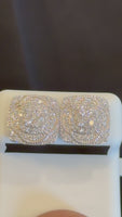 
              1.10 CARAT CERTIFED LAB GROWN DIAMONDS STERLING SILVER 13 MM STUDS EARRINGS
            
