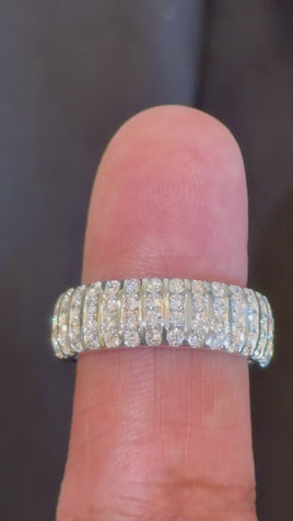 1.68 CARAT CERTIFIED LAB GROWN DIAMONDS STERLING SILVER RING