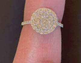 10K WHITE GOLD 1.10 CARAT REAL DIAMOND ENGAGEMENT RING WEDDING RING BRIDAL