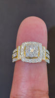 
              2 CARAT LAB GROWN DIAMONDS STERLING SILVER GOLD PLATED ENGAGEMENT WEDDING RING
            