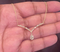 
              10K YELLOW GOLD .75 CARAT REAL DIAMOND NECKLACE
            