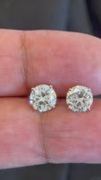 
              10K YELLOW GOLD 2.75 CARAT 7 MM LAB GROWN DIAMONDS SOLITAIRE STUDS EARRINGS
            