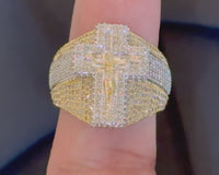 
              10K SOLID YELLOW GOLD 3.75 CARAT NATURAL DIAMONDS ENGAGEMENT RING WEDDING PINKY BAND
            