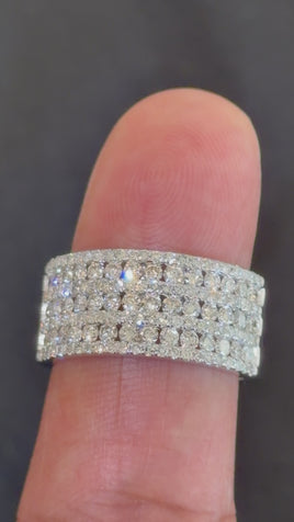 2.02 CARAT CERTIFIED LAB GROWN DIAMONDS STERLING SILVER RING