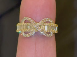 10K YELLOW GOLD 1.15 CARAT NATURAL DIAMOND ENGAGEMENT RING WEDDING RING BRIDAL