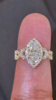 
              14K YELLOW GOLD 2.37 CARAT CERTIFIED LAB GROWN DIAMONDS ENGAGEMENT WEDDING RING
            