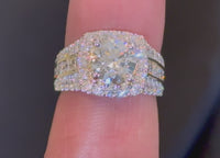 
              10K YELLOW GOLD 4.06 CARAT CERTIFIED LAB GROWN DIAMONDS RING
            