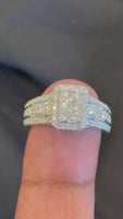 
              1.42 CARAT CERTIFIED LAB GROWN DIAMONDS STERLING SILVER RHODIUM PLATED ENGAGEMENT WEDDING RING
            