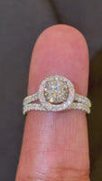 
              14K WHITE GOLD 1.92 CARAT CERTIFIED LAB GROWN DIAMONDS ENGAGEMENT RING WEDDING BAND BRIDAL SET
            